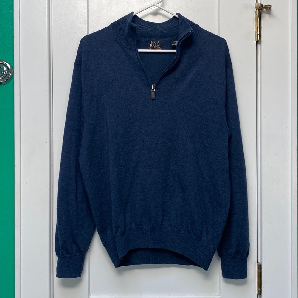 Jos A Bank half zip sweater